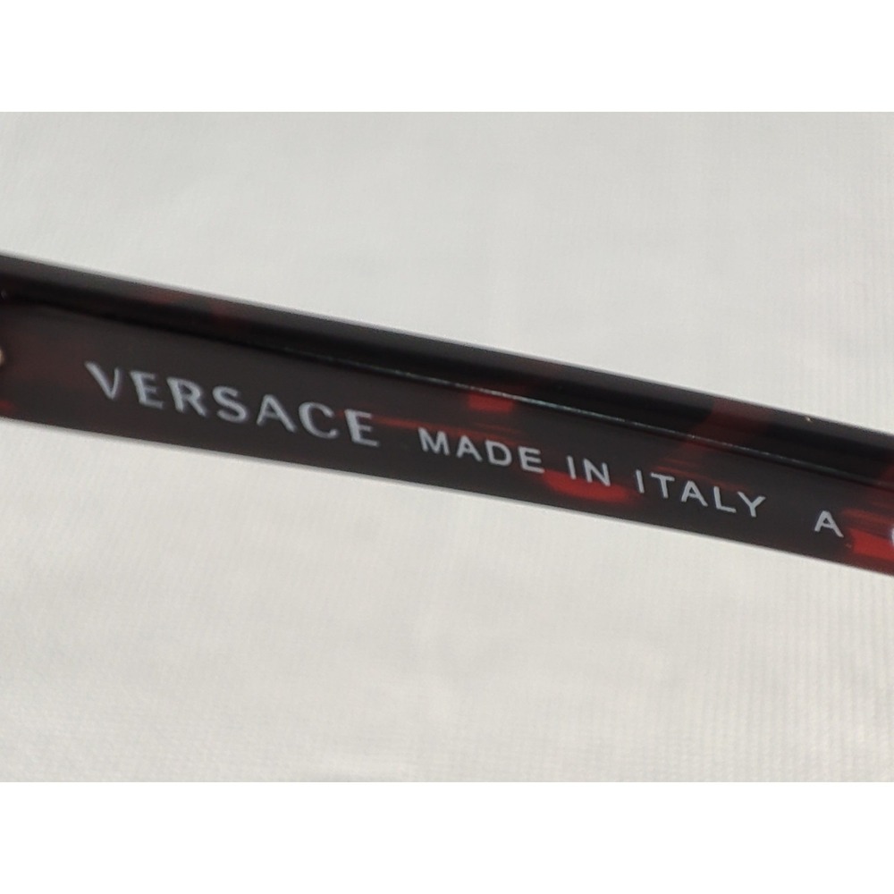 Versace MOD 3170-B 5026 Burgundy Tortoise Medusa Crystals Eyeglasses 52-16-135 - Picture 11 of 13